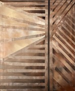 Pasiak / obraz oryginał abstrakcja 50x60 cm Magda Kubiak obraz na płótnie