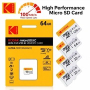 Karta pamięci KODAK 64GB MicroSD SDXC C10 V30 U3 A1 4K PREMIUM Chip 100MB/s