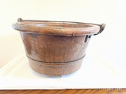 Stary miedziany kociołek 3,06 kg – patyna, kolekcjonerski