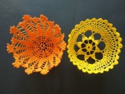 Koszyk szydełkowy usztywniony. Rękodzieło.