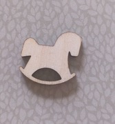 Koń konik na biegunach sklejka drewno decoupage scrapbooking 5szt knb2