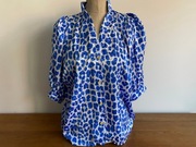 Bluzka Damska Corinne H Paris Made in France 100% Polyester Vintage