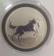 1 Dollar Srebrna moneta Australijski Brumby 2021 Jedna Uncja Srebra Ag9999