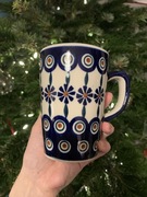 Kubek Bolesławiec Pluton kropka nowy 1 gatunek paw