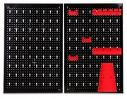 TABLICA WARSZTATOWA METALOWA ŚCIANKA NARZĘDZIOWA 10 HAKÓW 40X60X2 2 SZTUKI