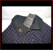 UNIKAT ponczo JOHN BRANIGAN WEŁNA +  HANDMADE NA PREZENT szal Sklep 720 PLN