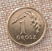 1Grosz destrukt  z roku  1992r.III R.P.