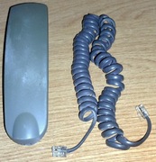 Słuchawka i kabel od telefaksu, fax, telefon etc
