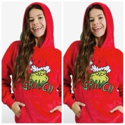 Bluza świąteczna Grinch czerwona 164cm XS s