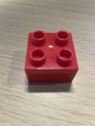 LEGO duplo czerwony  2 na 2 klasyka PODSTAWOWY