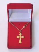 BLACK WEEKS! Łańcuszek złoty, kostka, próba 750, 5.27g, 44.5 cm