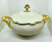 Unikatowa porcelanowa waza Sorau (Żary) Carstens Porzellan plus 4x Talerz 