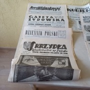 GAZETY - REPLINTY - LATA 30-40-TE XX W. - II WOJNA ŚWIATOWA - 13 SZT -.