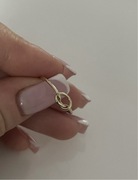 Złoty pierścionek supełek pętelka W.Kruk TRENDY 11 złoto 375 supeł