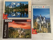 Puzzle 2000 Trefl - 3 zestawy