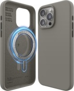 Silikonowe Etui iPhone 15 Pro Max 6,7" MagSafe (średni szary)