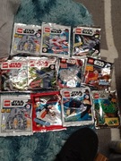 STAR WARS klocki LEGO saszetki 10 sztuk +1 JURASSIC WORLD