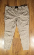 Spodnie Mohito r. 40 damskie wzór beżowe bawełniane
