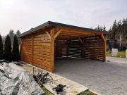 Wiata garażowa drewniana carport altana ogrodowa garaż drewniany 