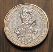 2oz uncje | Bestie Królowej | White Horse BIały Koń | Ag srebro 999 | 2020