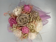 Box prezentowy – kwiaty z wosku sojowego | gotowy od ręki