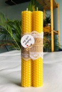 NATURALNE ŚWIECE Z WĘZY PSZCZELEJ  16,5 cm 2szt