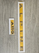 Logo, Emblemat ALPINE A110 na tył, 6020018483, używany