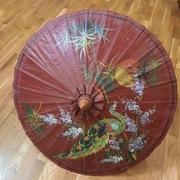 Obraz na parasolu średnica 85 cm, ręcznie malowana