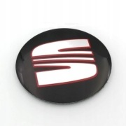 Naklejka SEAT czarny Emblemat Kluczyk Pilot Logo 14mm znaczek zaślepka