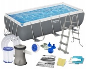 Basen ogrodowy stelażowy Bestway 56441 404 x 201 x 100 cm 11w1 – NOWY