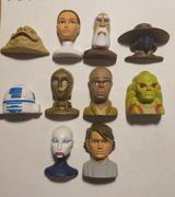Star wars clone wars figurki głowy