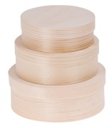 Pudełka z łuby 3w1 - okrągłe ozdabianie Decoupage