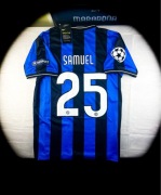 M) SAMUEL INTER 2010/11 Finał LIGA MISTRZÓW Vintage Nowa Piłkarska Koszulka