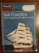Model kartonowy żaglowca "Dar Pomorza" 