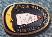 Odznaka nocne marsze na orientacje 1979 Barbarka