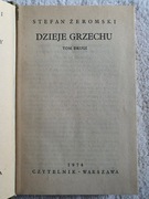 Dzieje grzechu, wyd. 1974 - Stefan Żeromski