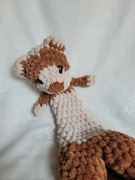 Łasica maskotka pluszak szydełko prezent