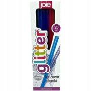 Joie Glitterr Słomki Brokatowe tęczowe Wielokrotnego Użytku 20szt