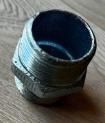 GEBO nypel gwintowany żeliwny ocynk GZ 1 1/4"