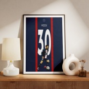 Messi plakat, obraz, koszulka PSG Paris