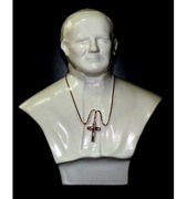 FIGURKA JAN PAWEŁ II POPIERSIE CERAMICZNE