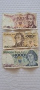 Stare Banknoty 100 zł 500 zł 1000 zł