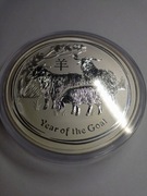 Srebrna moneta 1kg Lunar rok kozy