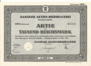 Gdańsk, akcja browaru, 1000 RM 1942