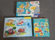 #1 Zestaw puzzli - pojazdy, Disney 2-12 elementów 