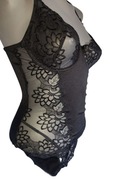Markowe jak nowe  modelujące body piękna czarna bielizna r 36 S biust B i C