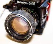 MAMIYA 645 PRO TL + b. jasny obiektyw 80mm f/1.9 + winder