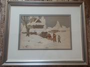 Marian Szczerbiński - Droga do kościoła - 1957r.