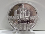 100000 zł 1990 r. Solidarność, uncja Ag 999