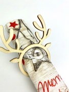 OBRĄCZKA OBRĘCZ NA SERWETKĘ RING DREWNIANY 